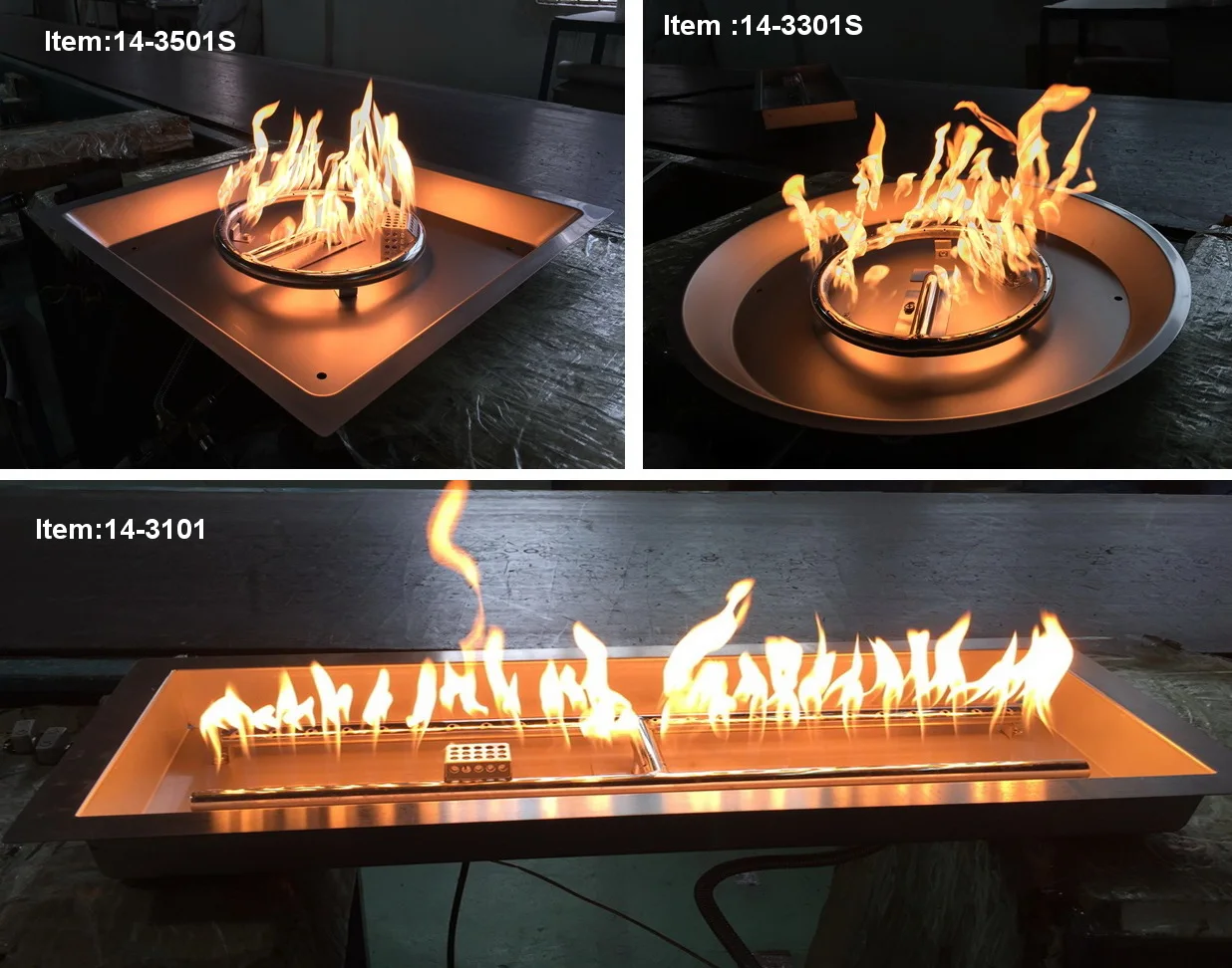 480 Mm Stainless Steel Square Propane Gas Fire Pit Burners Buy Fire