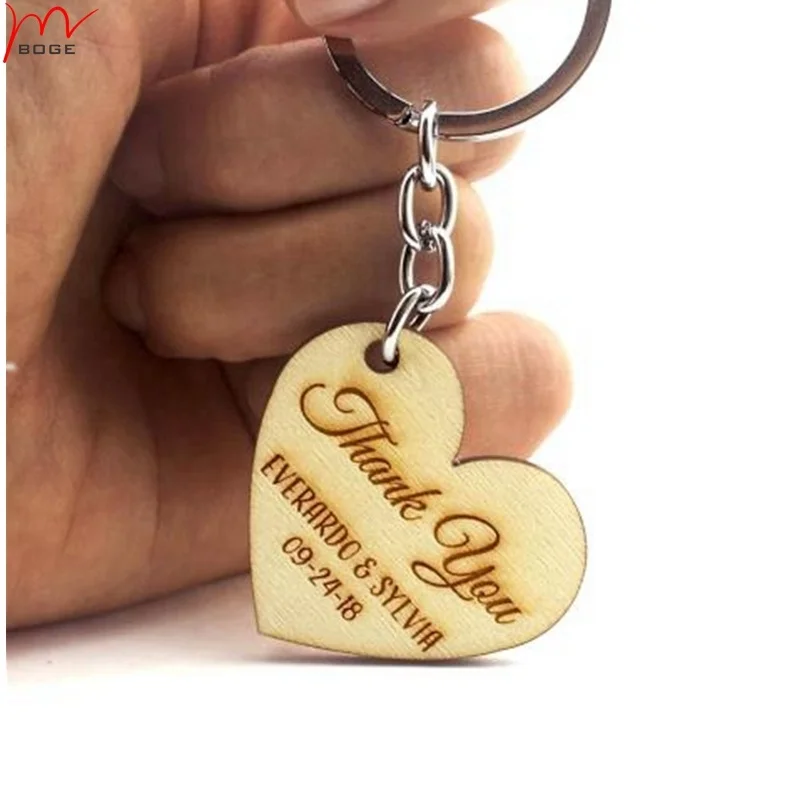 LV-1749 Pink Ivory Wooden Heart Shaped Charm, Keychain, Wedding