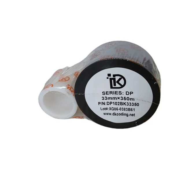 DIKAI DP33mm*350m BK DikaiD118i D241 D321 D118i Heat Transfer Thermal Transfer Printer Ribbon for PET Vertical Machine China