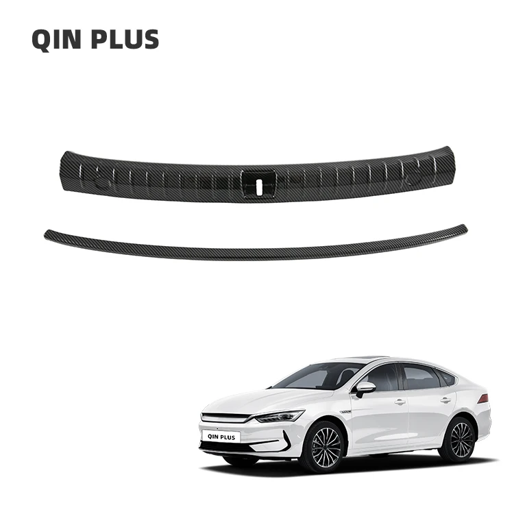 Car Rear Guard Bumper Sticker Panel Protector Trunk Threshold Guard Plate Trunk Door Sill Protector for BYD Qin Plus