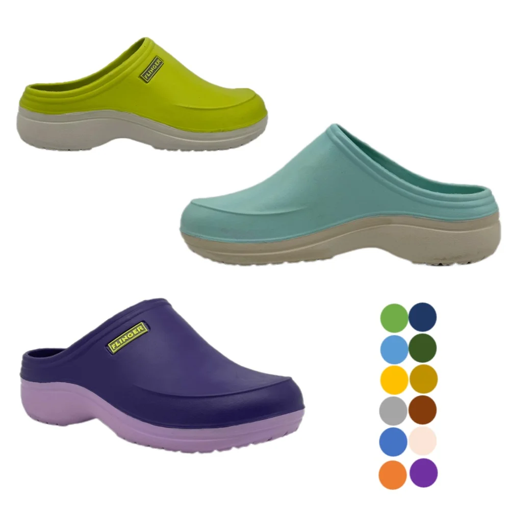 Comfortable and Stylish Dual-Color EVA for Slippers for Summer and Autumn Featuring Shock Absorption Non-Slip Soles