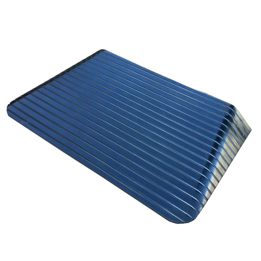 Solid Rubber 2.5'' Rise Wheelchair Threshold Door Ramp with Wing Edges Speed Bump Accessory details