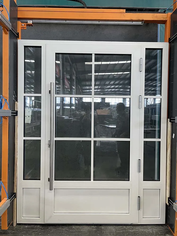 USA standard exterior aluminum thermal break casement door french glass door swing glass door factory