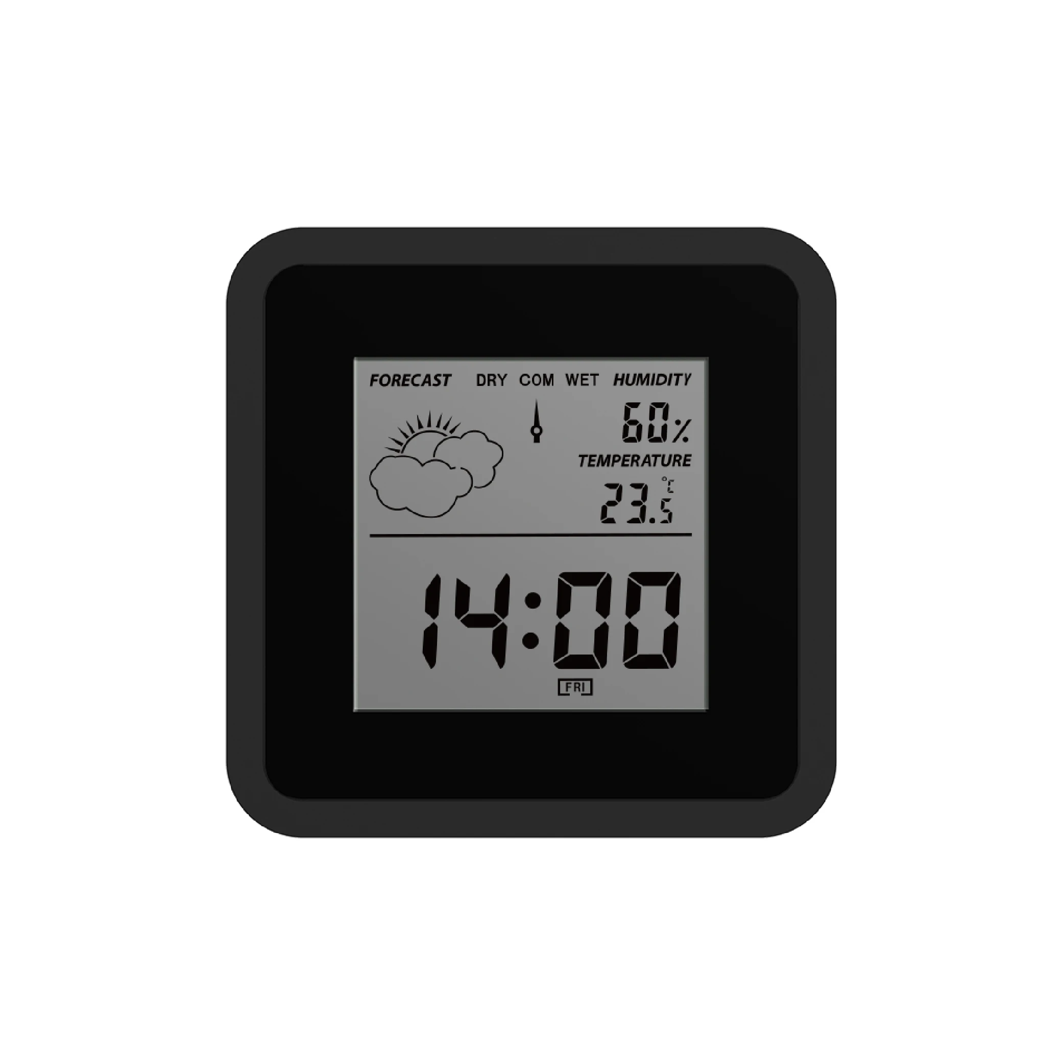 Digital Multi Alarm Clock with Temperature and Humidity for Promotion Rohs Ce Cert. with Birthday Reminder