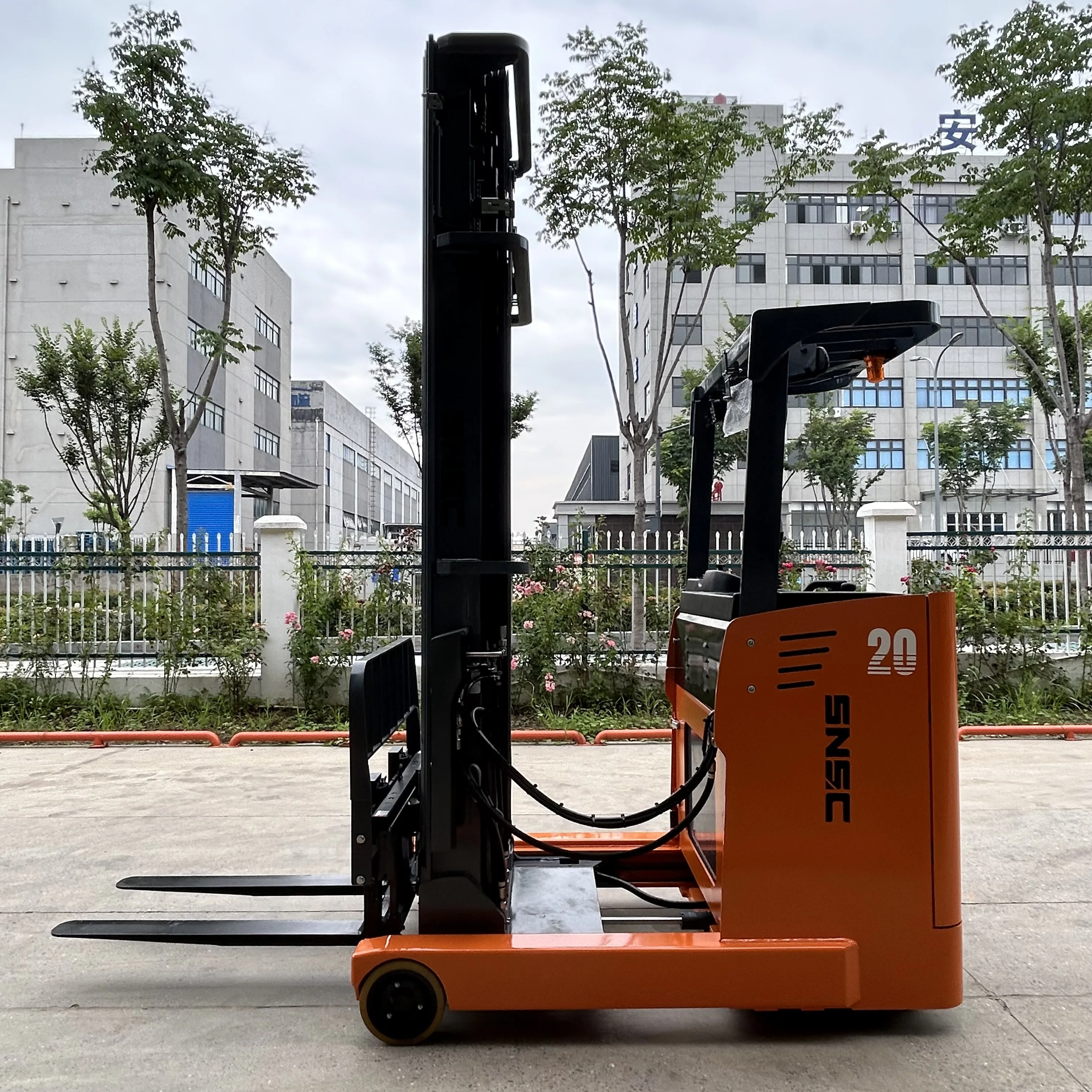 Электрический вилочный погрузчик SNSC 2T грузовик с триплексом мачты 7 5