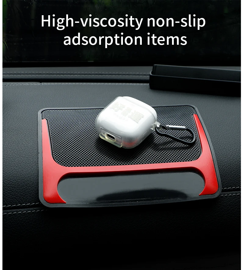 I-MART 10.6x5.9" Non-Slip Dashboard Mat - Sticky Phone/Key Holder For Cars (No Adhesive Needed)