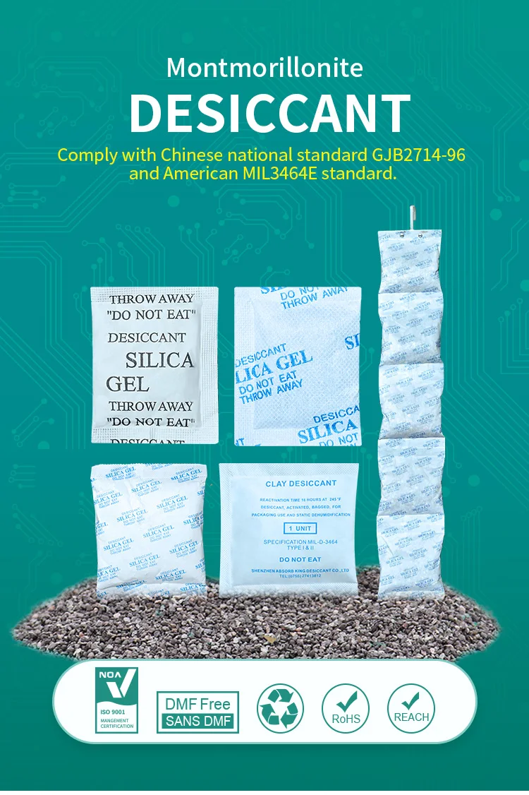 Absorb King Clay Desiccant Super Dry Mineral Desiccant Montmorillonite