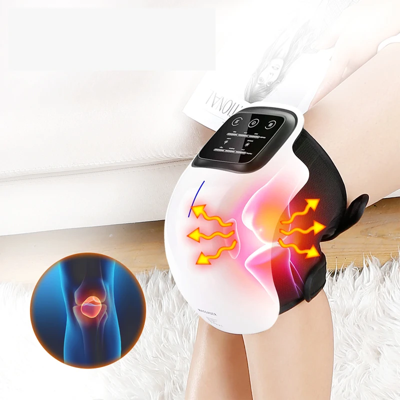 USB Power Electric Knee Massager Infrared Physiotherapy Foot and Calf Heating Wrap for Body and Leg Joint Pain Relief