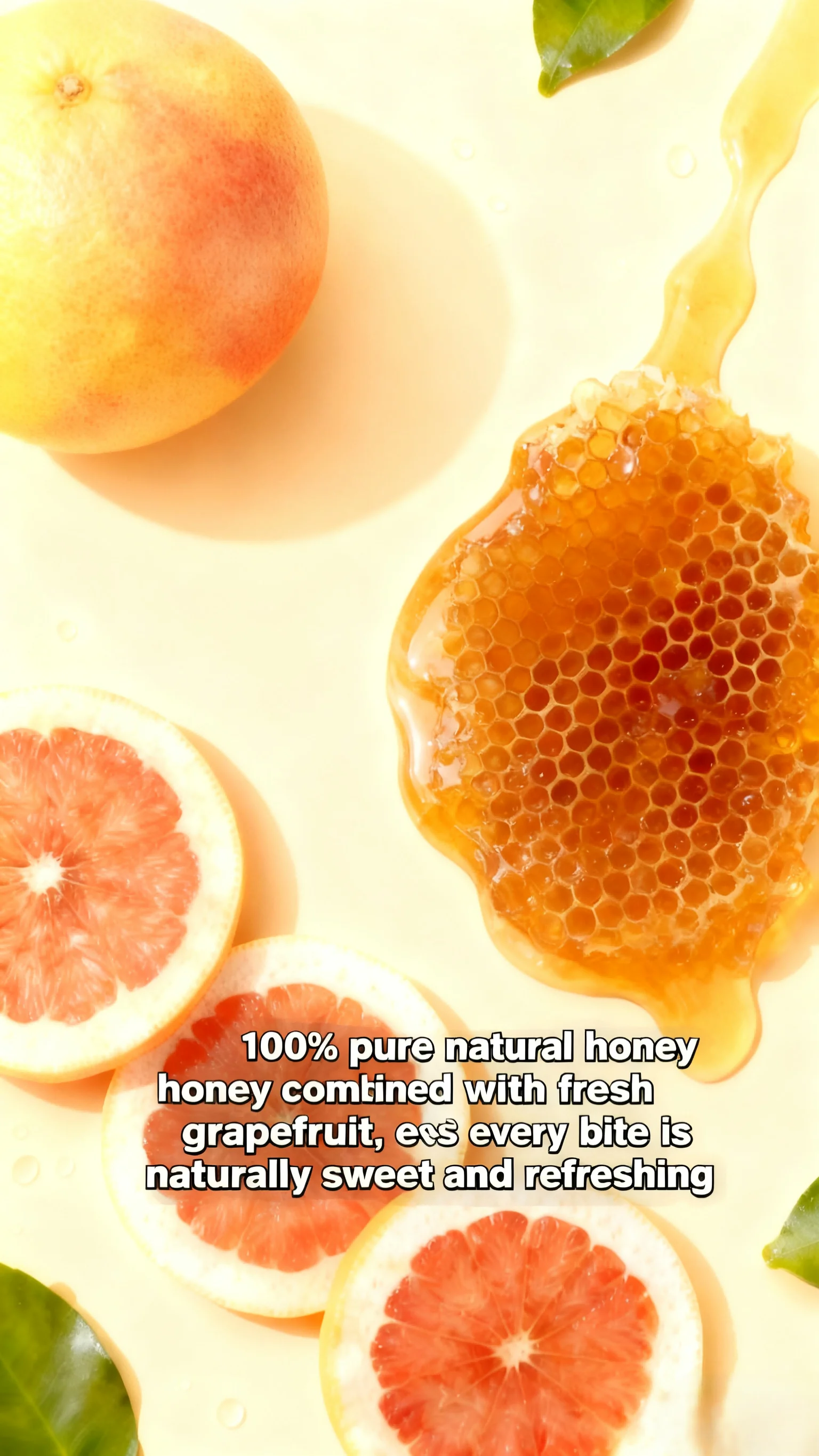 Portable Separate Honey Water with 30g Natural Honey and 5g Fresh Pomelo Grapefruit 24 Months Shelf Life Premium Grade
