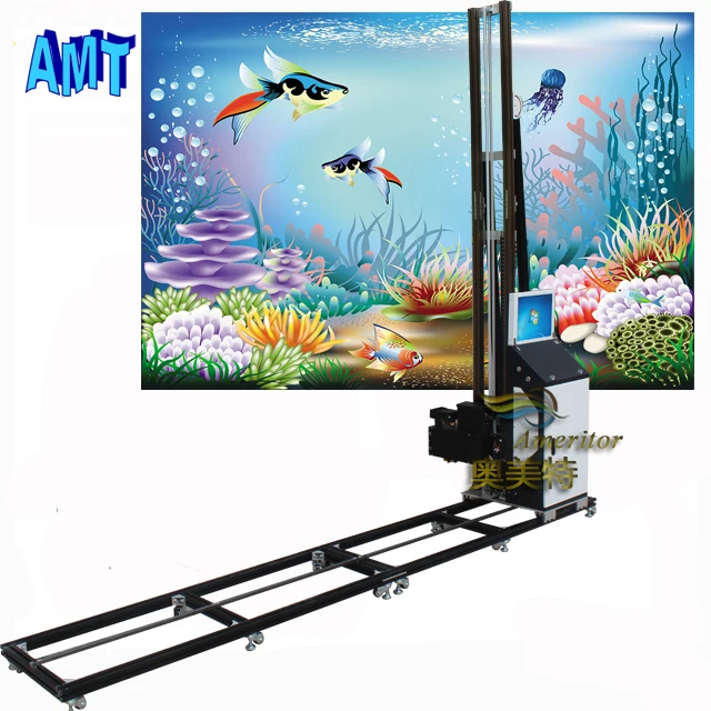 Price Machine Printing On Wall Automation Wall Randring Machine Photo 3D Vertical Direct To Wall Painting
