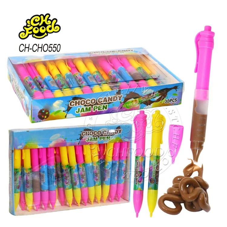 New Best Selling Injection Syringe Pen with Chocolate Jam Filled in Halal Chocolate Sauce Toy Candy Sweets OEM and Wholesale