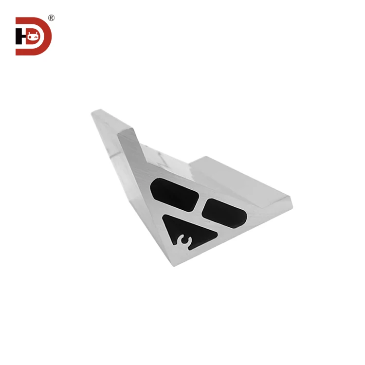 Industrial Aluminum 5353 Profile Accessories 8080 Reinforced Heavy-duty Profile Frame Connectors Fixed 90 Degree Bracket manufacture