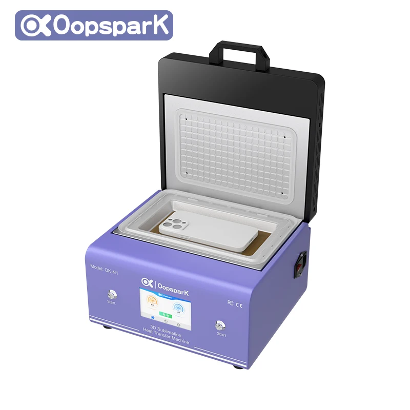Oopspark Phone case Mobile Cover Printing Machine 3d Sublimation Vacuum Heat Press Machine