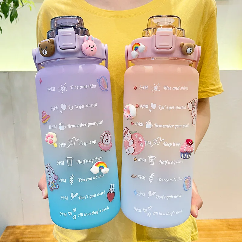 Ready to Ship Frosted 2lt Water Bottle Durable and Stylish for Hydration  On-The-Go