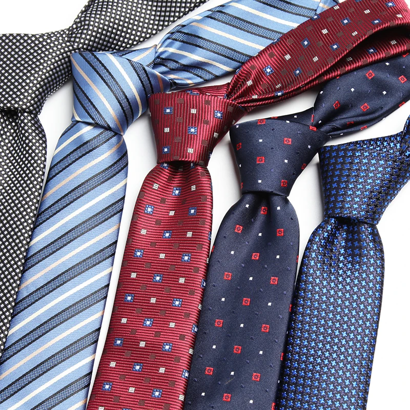 Mens Classical 6cm Men's Business Suit Various Patterns Polyester ...