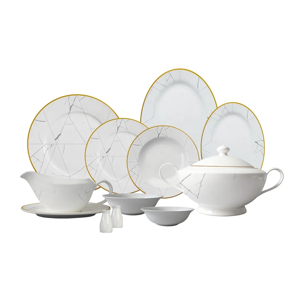 Dinner set 24 pcs Marble Versace with Rosie, Kitchenware, Official  archives of Merkandi