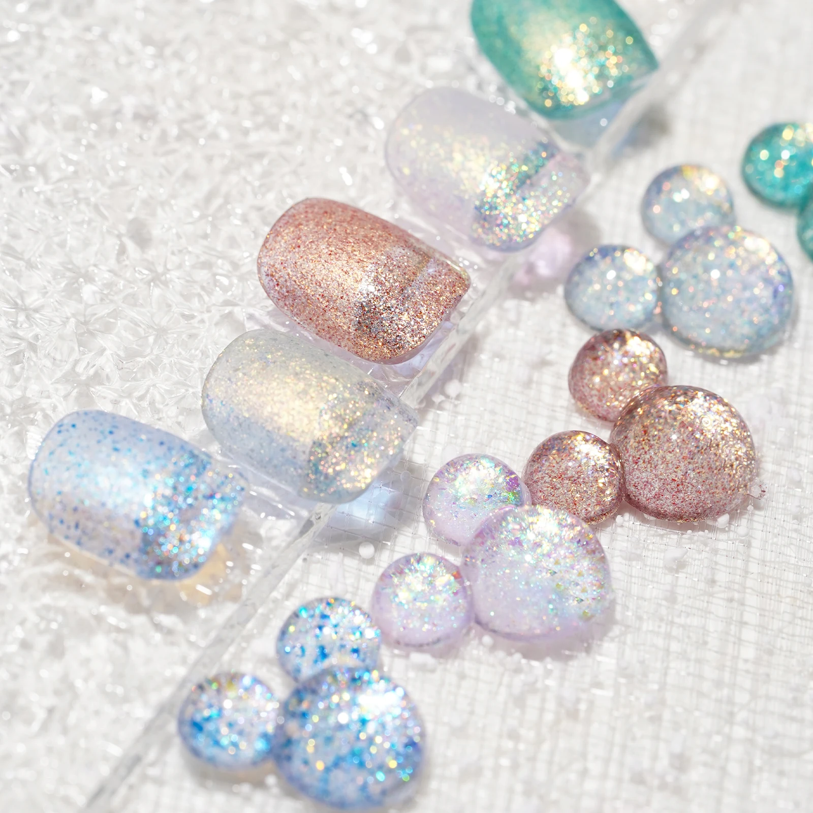 ICE NOVA Mermaid Gel Polish New Arrival Pink Glitter Cosmetic Mixed Color Sequins Hema Free 10ml/15ml/1kg Bulk With Custom Logo