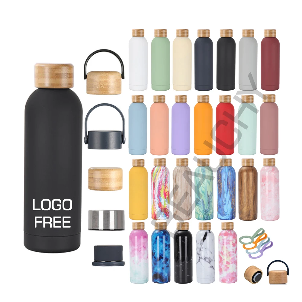 Factory Custom Water Bottles with logo Double Wall Vaccum Metal Gym ...