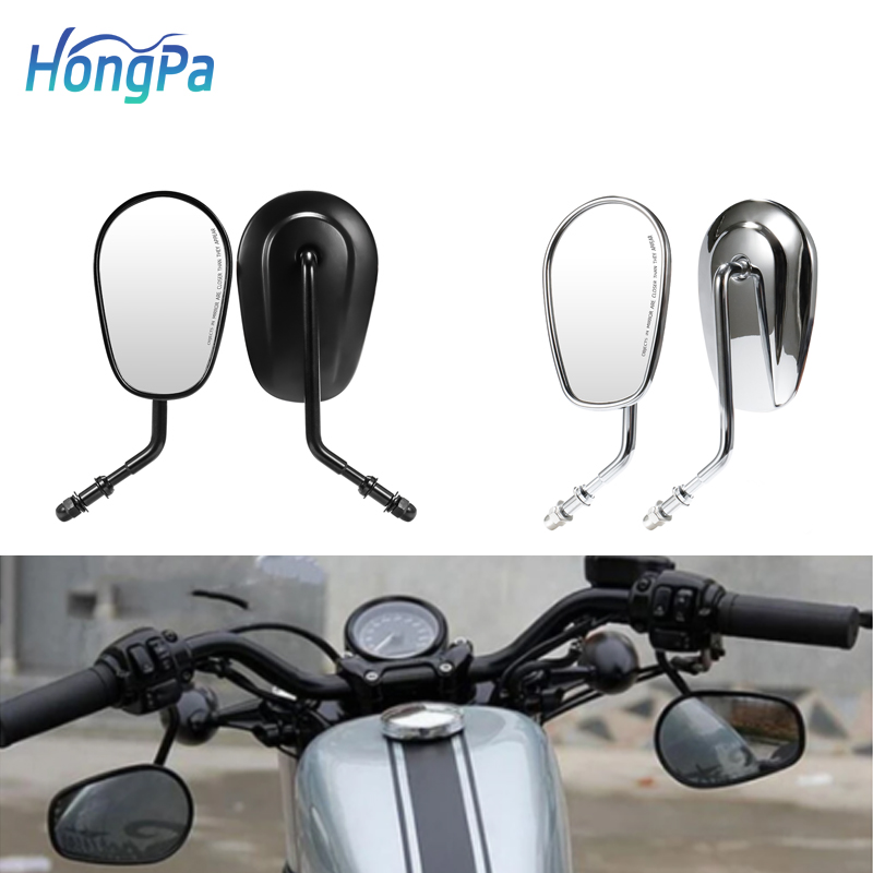 未使用品　美品　ハーレー　ミラー　ヒロチーショップ製AS19L18HD-BK Amazon | ハーレー バイクミラー 楕円 アルミ製 ブラック 8mm正