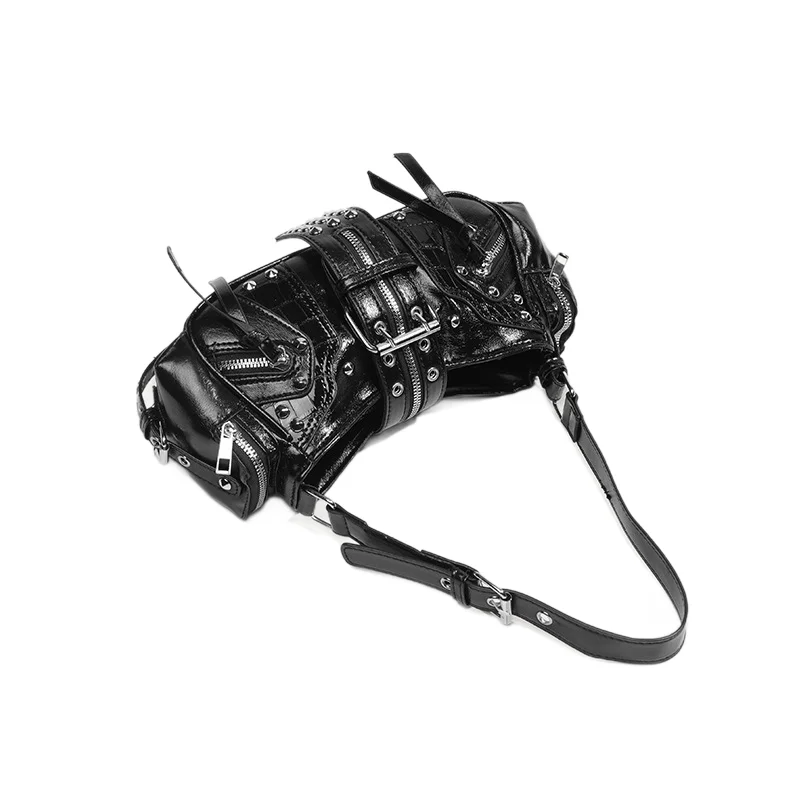 ALL0304 025 Retro Y2K Moto Bag - Women's Niche Design Shoulder