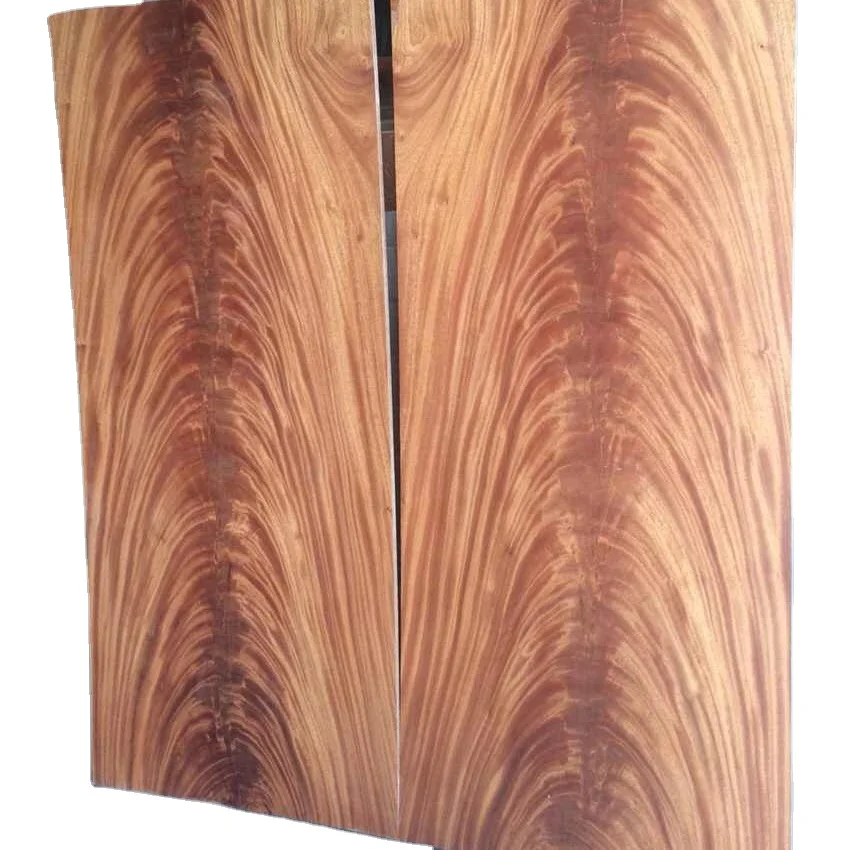 Wholesale Natural Wood Veneer African Mahogany Crotch Veneer High