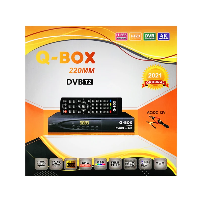 Q-BOX 220MM 2023 Satellite Decoder Box Latest Strong Decoder