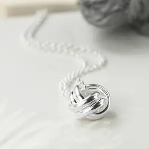 Wholesale High Quality Classic Style Knot Necklace Sterling Silver Forever Knot Necklace for Women 2026 love You Forever