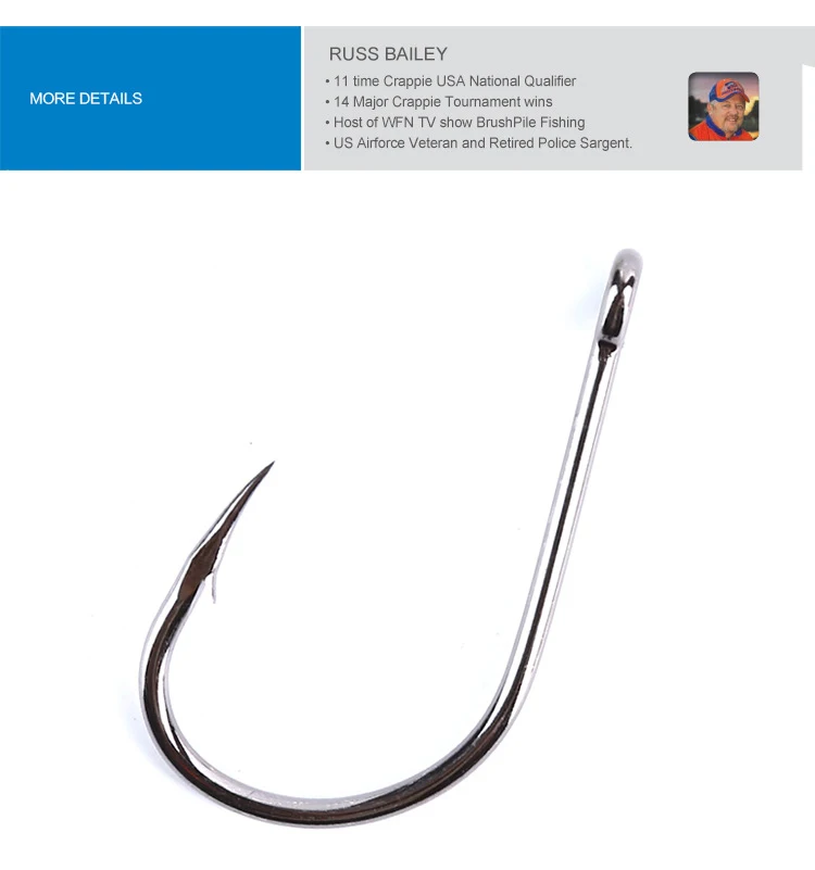 Mustard 10829NP-BN strong fishing hooks high