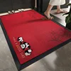 Bamboo Forest - Panda - Red - Laser Embroidered Home Mat
