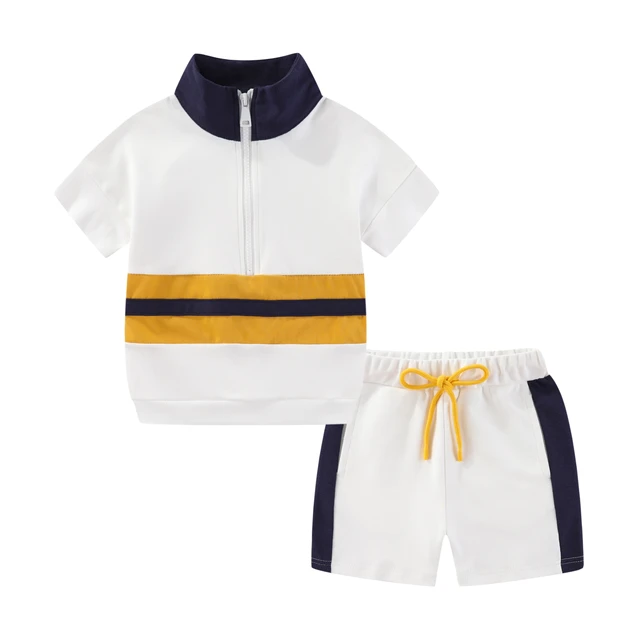 Boy's sweatshirt + shorts 2pcs/set Europe and America summer cotton short-sleeved sport wear children's outfits