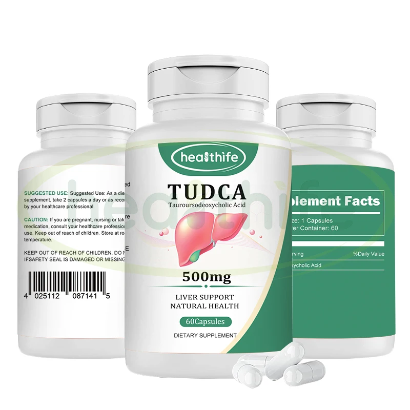 FocusHerb Tauroursodeoxycholic Acid Capsule OEM ODM 500mg/60caps/Bottle TUDCA Capsules