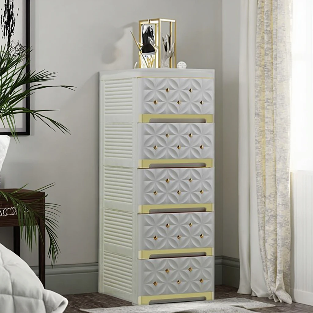 キッチン3層キャビネット 新デザイン DIY PPプラスチック収納引き出し