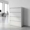 White Wide 4-drawer cabinet