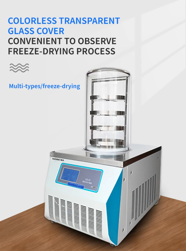 Lab Vacuum Freeze Dryer Lyophilizer Sublimation Freezing Drying