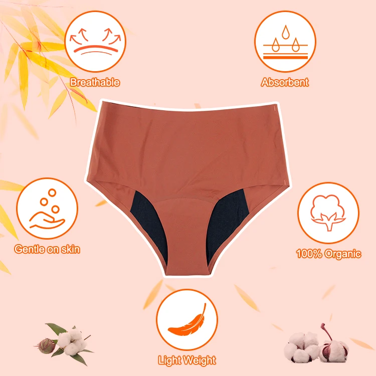 Famicheer Heavy Flow Menstrual Period Panties High Waist Period Panties