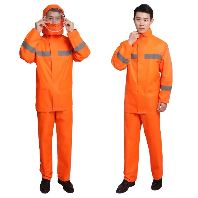 High Visibility Raincoat for working