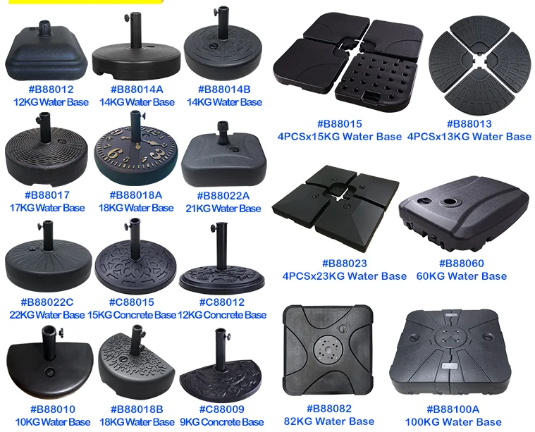 Custom Garden Folding Sun Terrace Umbrella Base Outdoor Beach