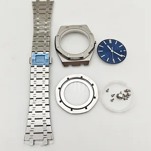 Factory OEM Custom 42MM Stainless Steel Watch Case Full Set Kit Multi-function Watch Accessories Suitable for 2813/8215 Movement