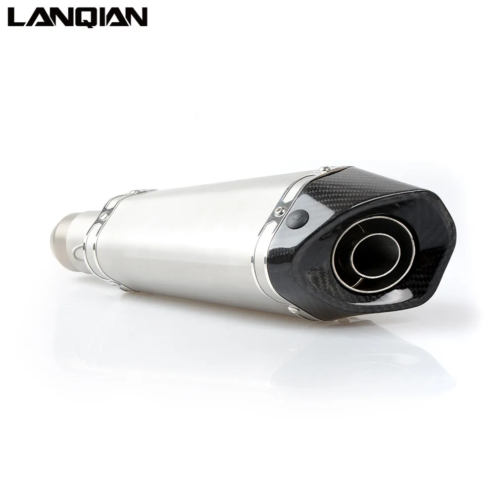 
Универсальный глушитель выхлопной трубы 36-51 мм для мотоцикла, глушитель выхлопной трубы для скутера, кроссового велосипеда для KYMCO Triumph Aprilia DUCATI 