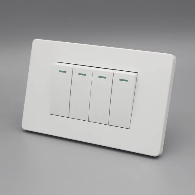 South Africa Standard  4 Gang Electrical Switch Socket