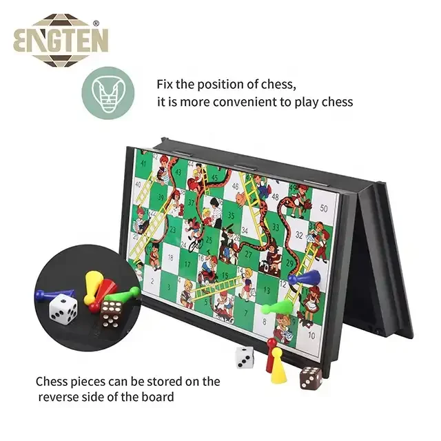 Детские развивающие игрушки магнетизм большая коробка змеи и лестницы шахматы развлекательные игры шахматы настольные игры для ребенка