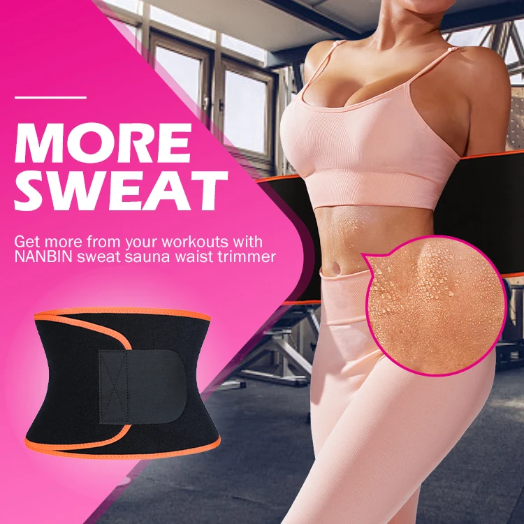 NANBIN бесплатный образец потеря веса латекс дизайн впитывает пот и утягивающий пояс для похудения плюс размер регулируемый талии