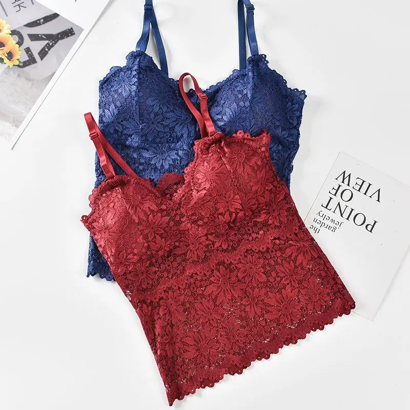 New Ladies Comfortable Wireless Padded Bra with Lace One-Piece Push-Up Style Chinese Mature Sexy for Women Ladies Lingerie