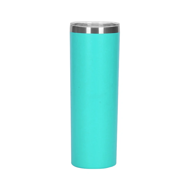 20oz Powder Coated Skinny Tumbler 304 Stainless Steel Drinking Coffee