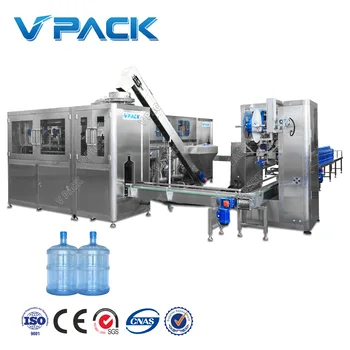 5ガロン水充填機PETボトル純粋な飲料水ボトル詰め機/18.9Lボトル洗浄