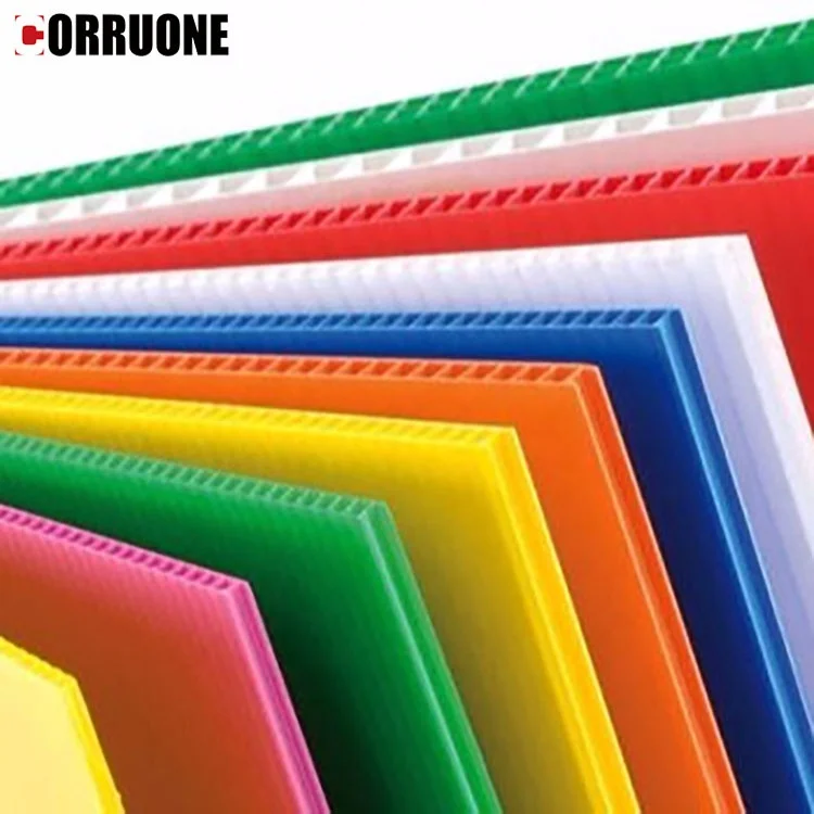 Polypropylene Sheet Extruded Plastic Polypropylene PP Hollow Board  pp Plastic Plate