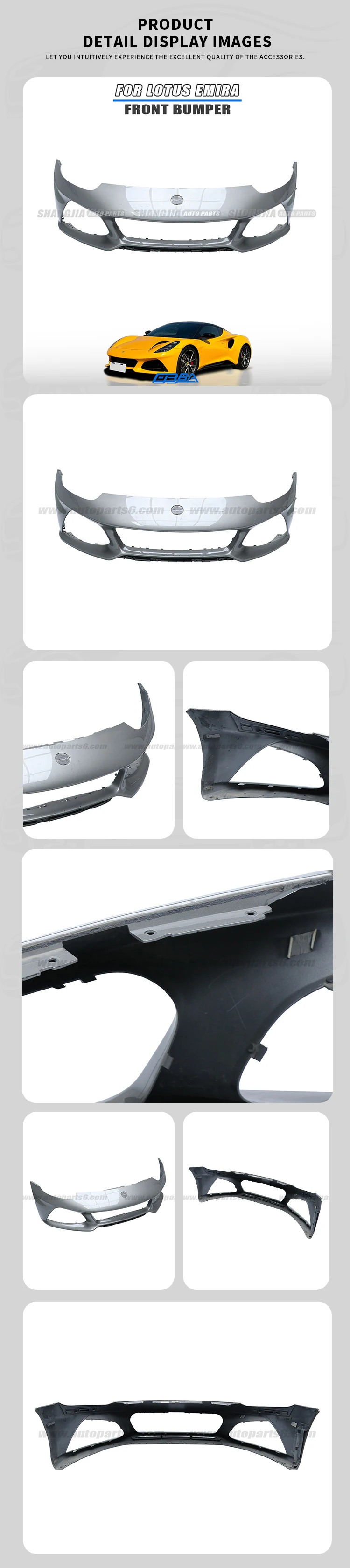 auto parts grey front bumper for lotus emira 2021 2025 8890572252163-3