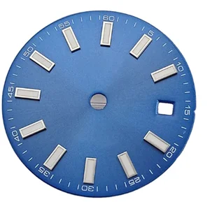 Fit ETA 2824/2836 Miyota 8215 Movement Custom Your Logo Black Sunray Watch Accessories Luminous Watch Dial