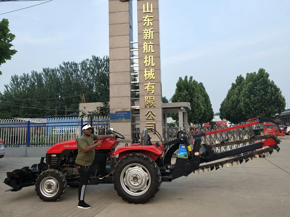 Ditching Device Two-wheel Drive Deep Soil Ditcher Trencher