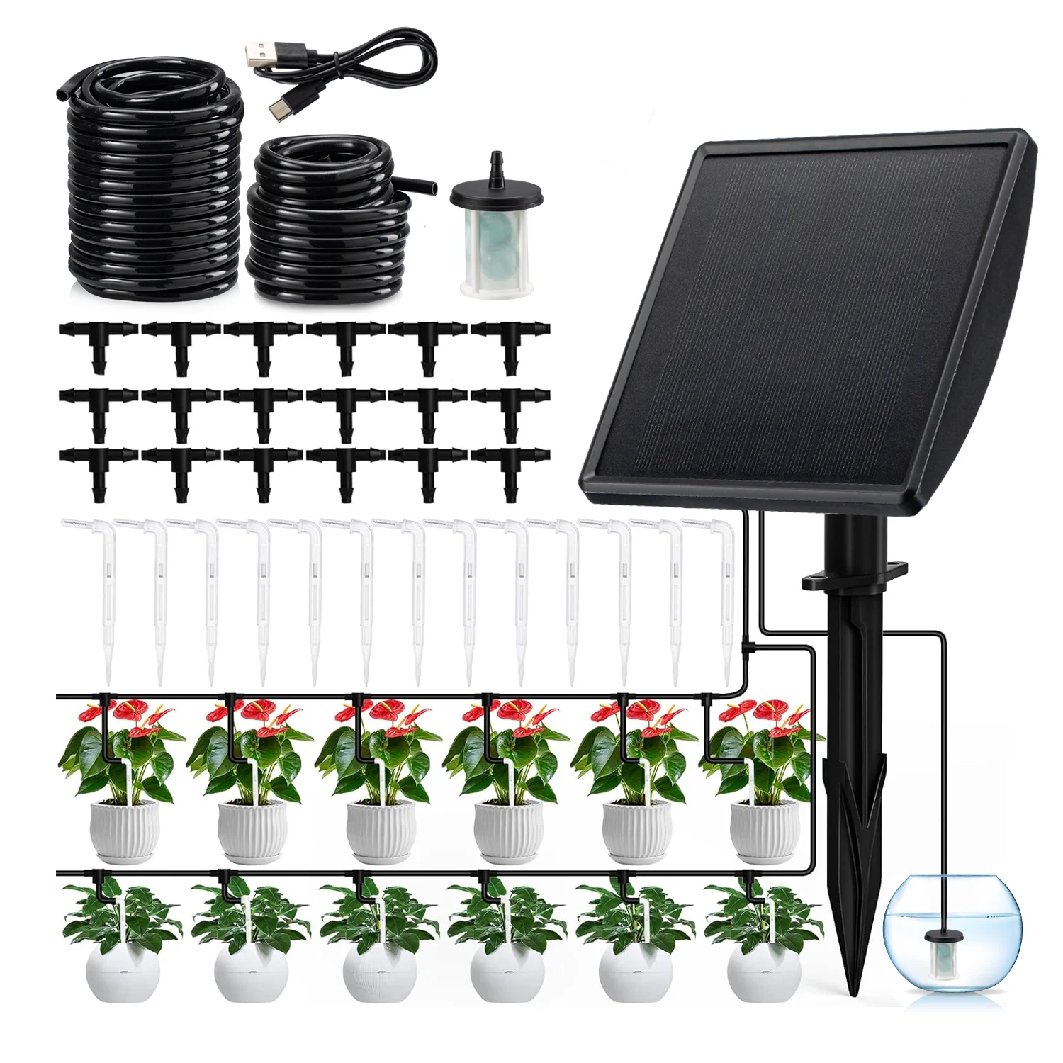 indoor self watering planter Wavyleaf Self Watering Planter | Water Once and Forget It For a Month